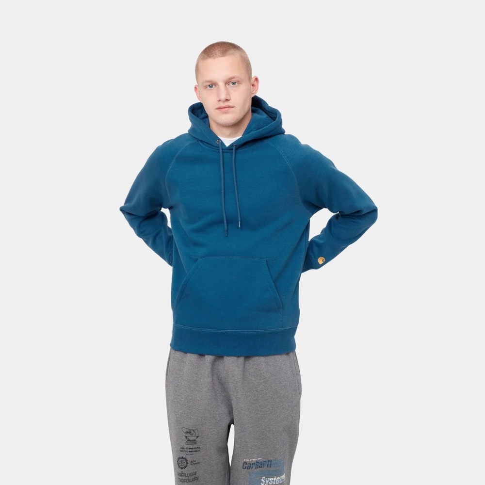 NWT Carhartt WIP Hoodie / XL / Hooded Chase Sweat - Skydive/ Gold color